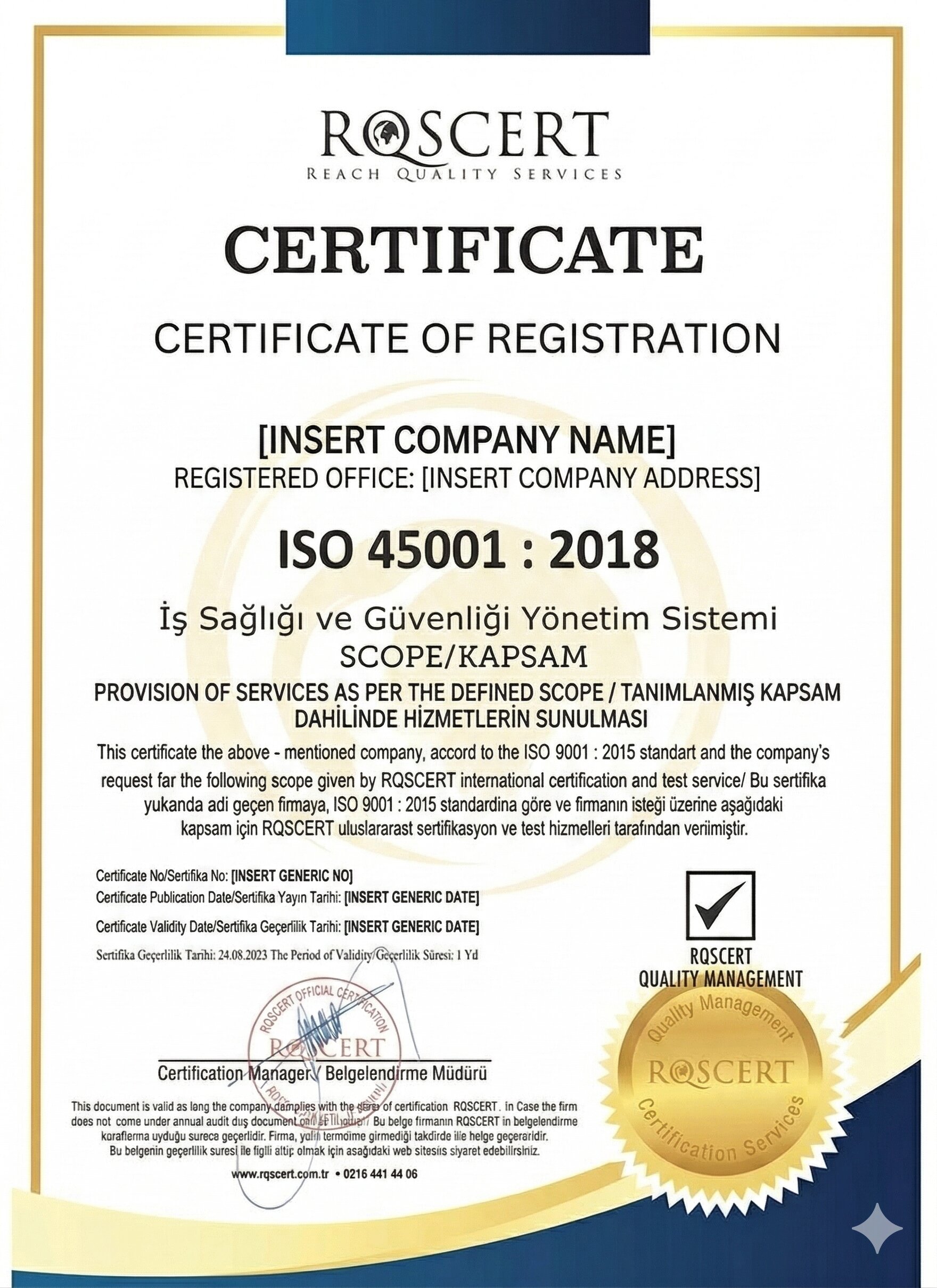 Horoz sertifikası 2